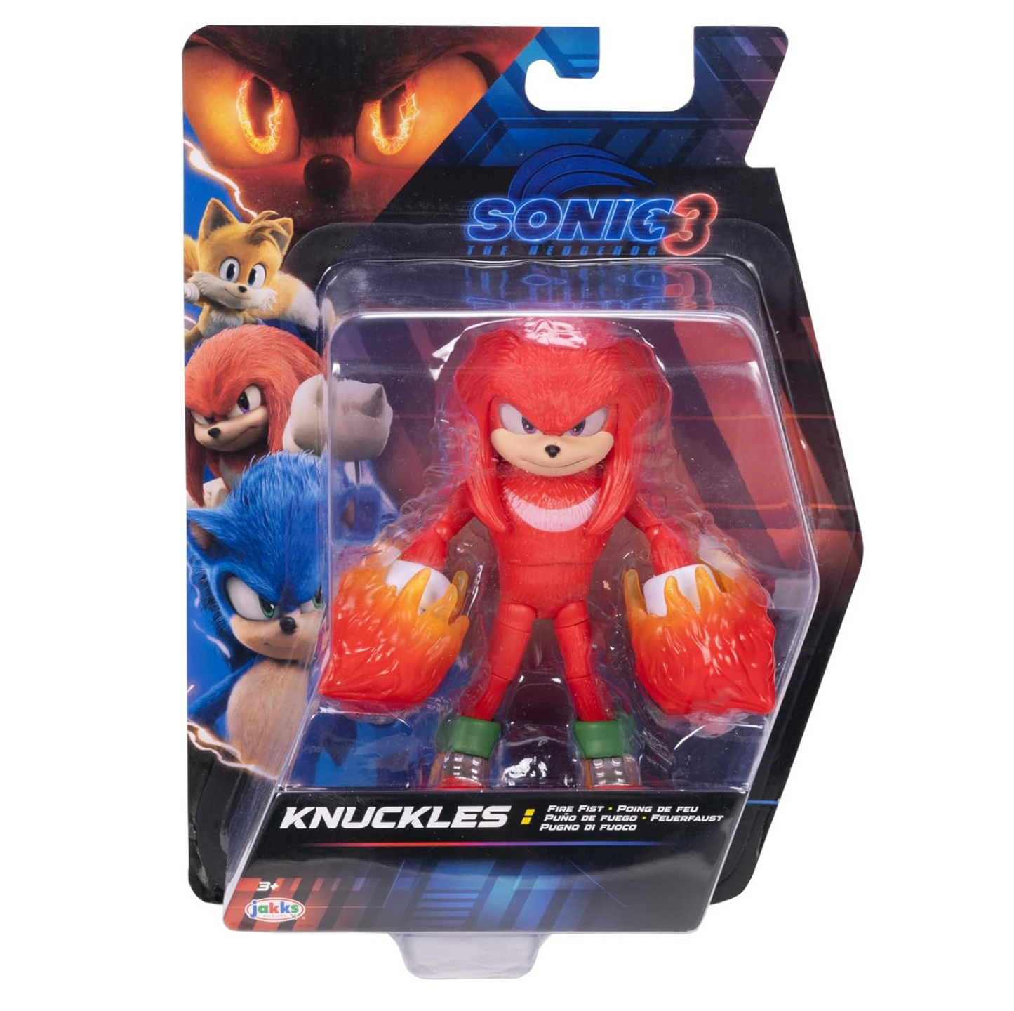 Sonic 3 The Hedgehog The Movie - 5" Knuckles Action Figure