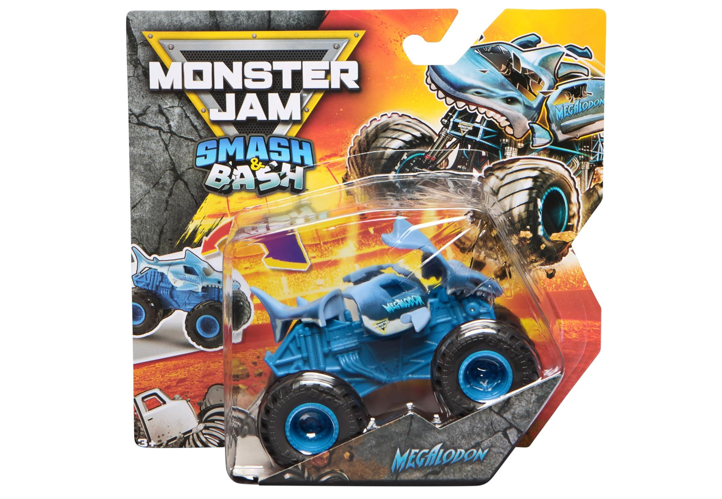 Monster Jam Smash & Bash Megalodon, 1:64