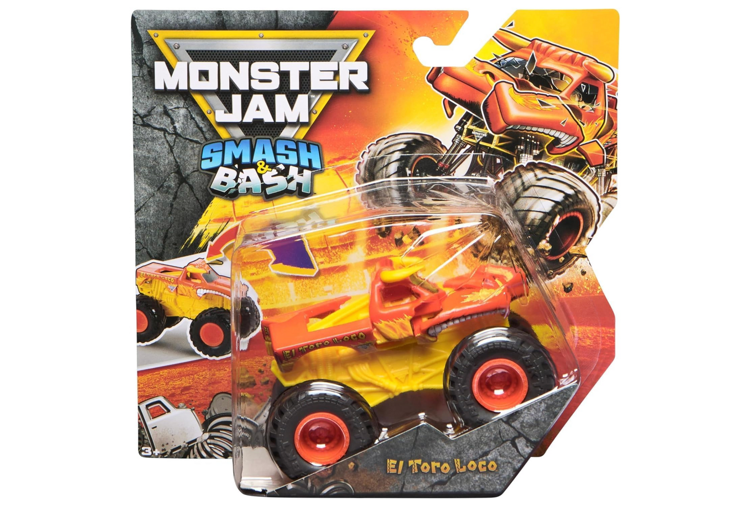 Monster Jam El Toro Loco Smash & Bash Die-Cast Monster Truck