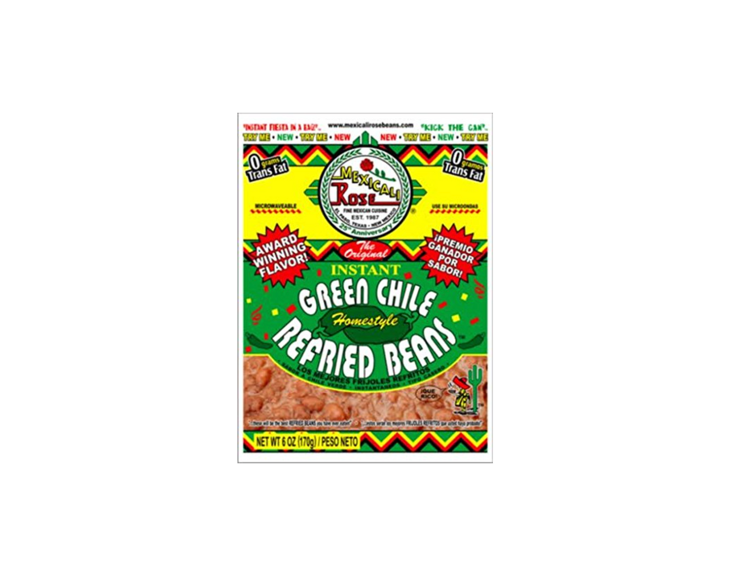 Mexicali Rose Instant Mexican Homestyle Refried Beans 6oz