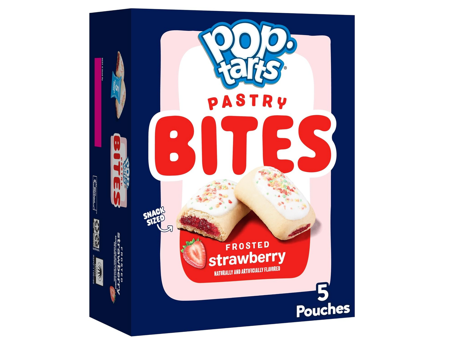 Pop-Tarts Baked Pastry Bites, Frosted Strawberry, 7oz Box