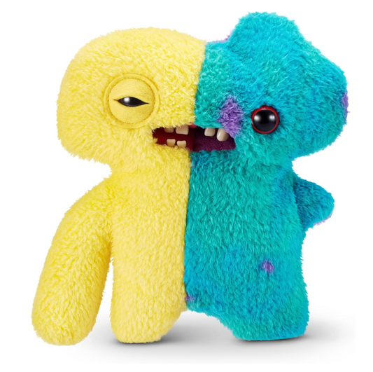 Fuggler Misfit Monsters 23 cm (Squidge & Gaptooth Mcgoo - Yellow & Multi)
