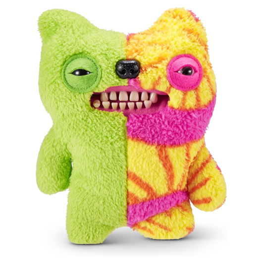 Fuggler Misfit Monsters 9" (Munch Tooth - Green & MultiBoth Teddy Fleece)