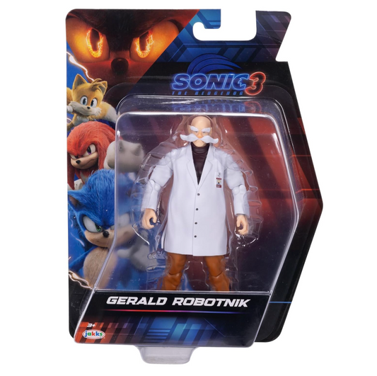 Sonic The Hedgehog Sonic 3 Movie 5" Action Figures: Gerald Robotnik Wave