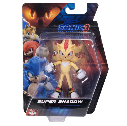 Sonic The Hedgehog Sonic 3 Movie 5" Super Sonic Action Figure: New Character from Jakks Wave