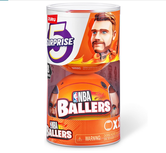 5 Surprise NBA Ballers Series 1 (2 Pack) Toy Mystery Capsule