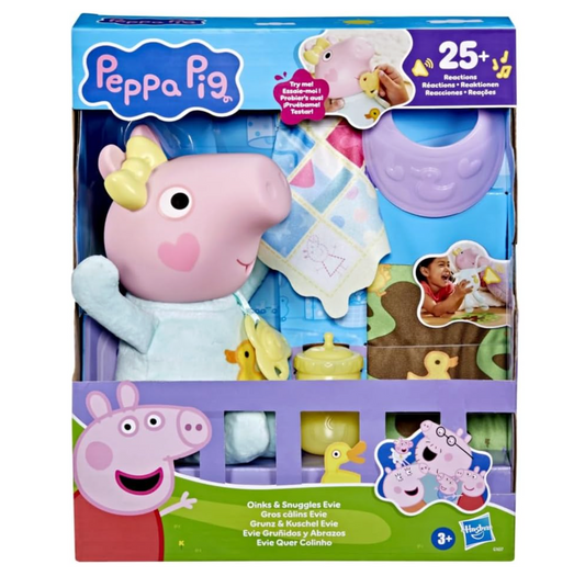 Peppa Pig Toys Oinks + Snuggles Baby Evie Interactive Baby Doll