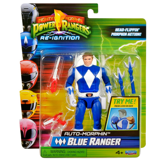 Power Rangers Re-Ignition 6 Inch Action Figure Auto Morphin - Blue Ranger