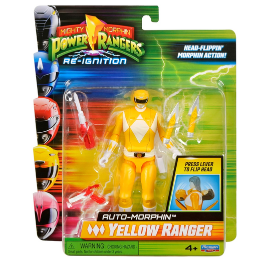 Power Rangers Re-Ignition 6 Inch Action Figure Auto Morphin - Yellow Ranger