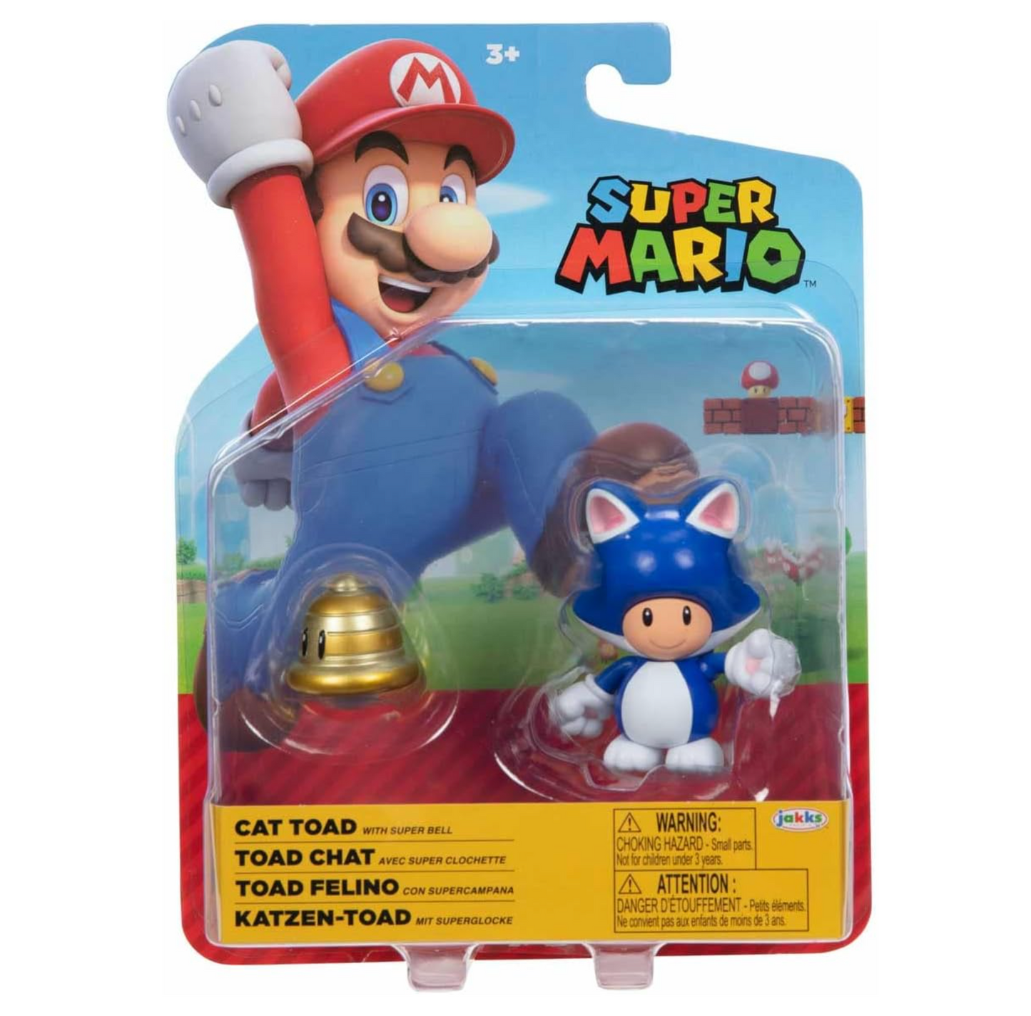 SUPER MARIO World of Nintendo 4" Cat Toad Figure