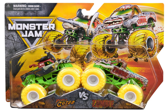 Monster Jam, Official Pirate's Curse Vs. Zombie Die-Cast Monster Trucks, 1:64 Scale