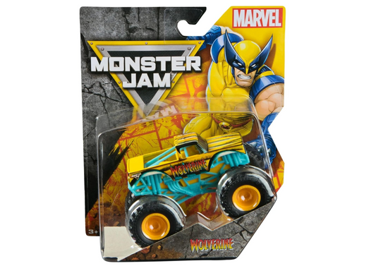 Monster Jam Official Marvel Series 4 Die-Cast 1:64 Scale Wolverine Monster Truck