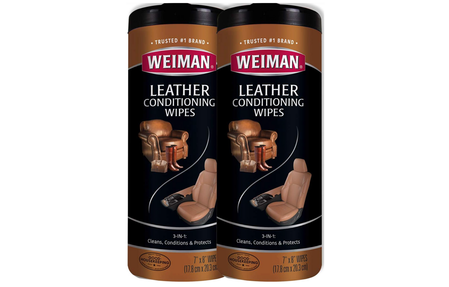 Weiman Leather Wipes - 2 Pack
