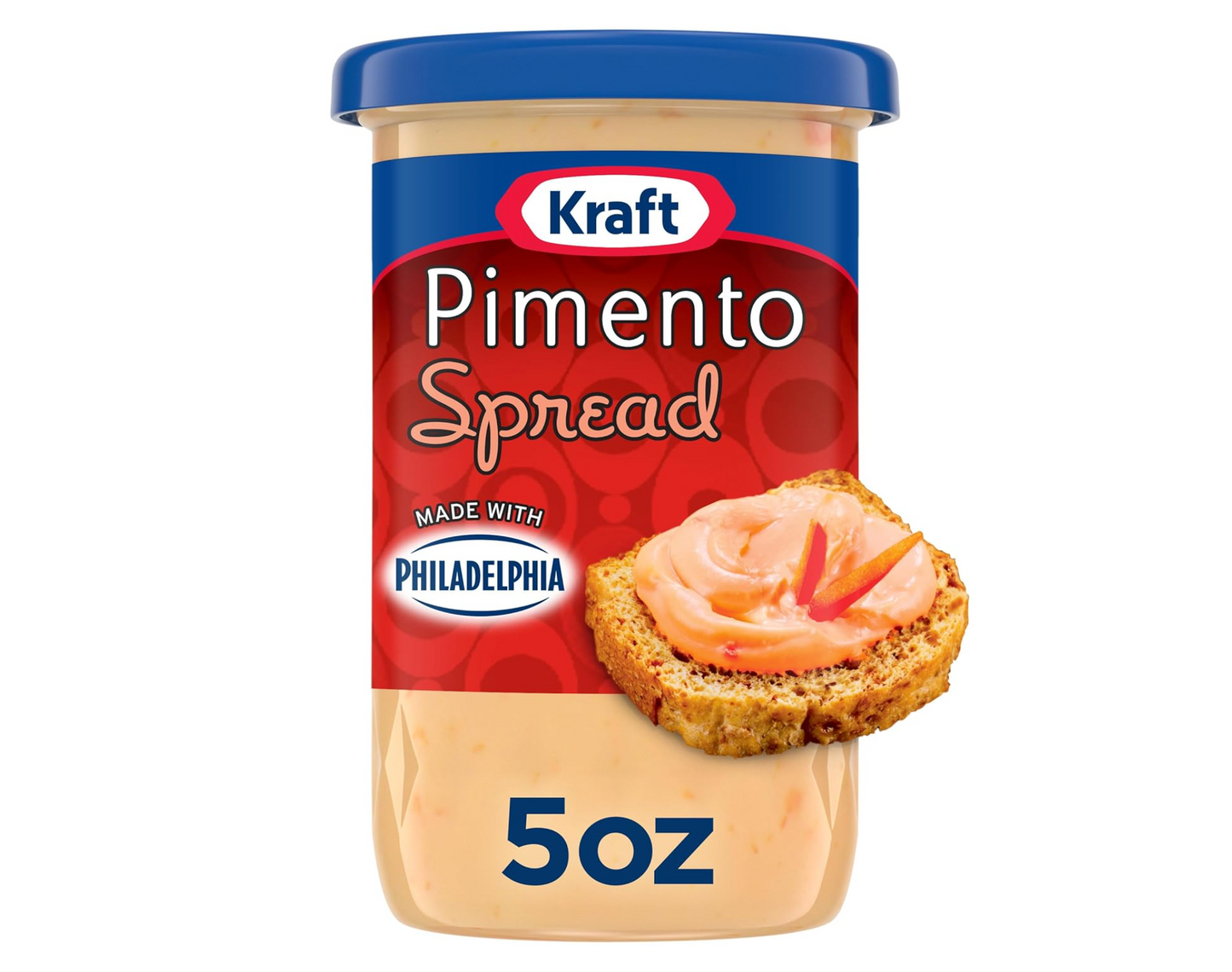 Kraft Pimento Spread with Philadelphia Cream Cheese, 5 oz Jar