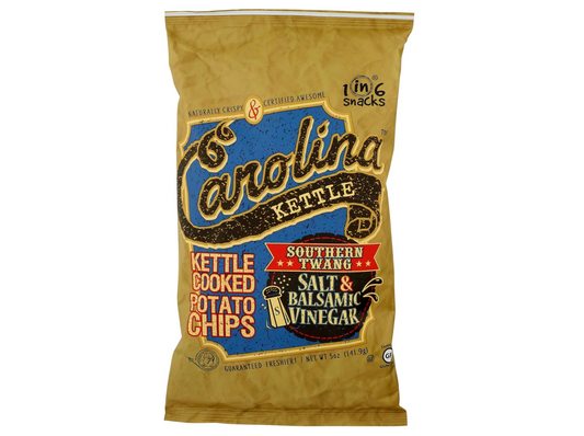 Kettle Cooked Potato Chips, Southern Twang Salt & Vinegar, 5 Oz