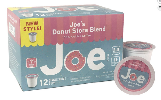 JOE KNOWS COFFEE SINGLE SERVE (Donut Store Blend, 12 Count)