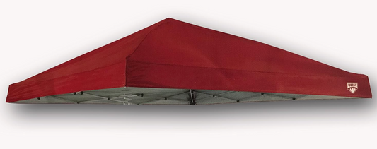 Quest Canopy Top Q64 10' x 10' Slant Leg Instant Up Canopy Gazebo Replacement Tent Parts (Red)