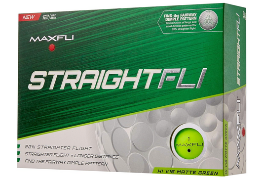 Maxfli StraightFli Matte Golf Balls (Green)