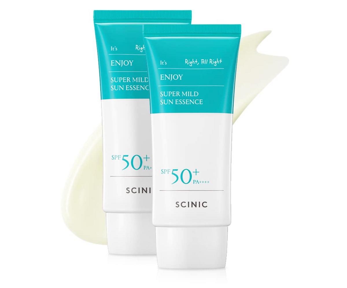 SCINIC Enjoy Super Mild Sun Essence 2 Set SPF50+ PA++++ 1.69 fl oz (50ml)