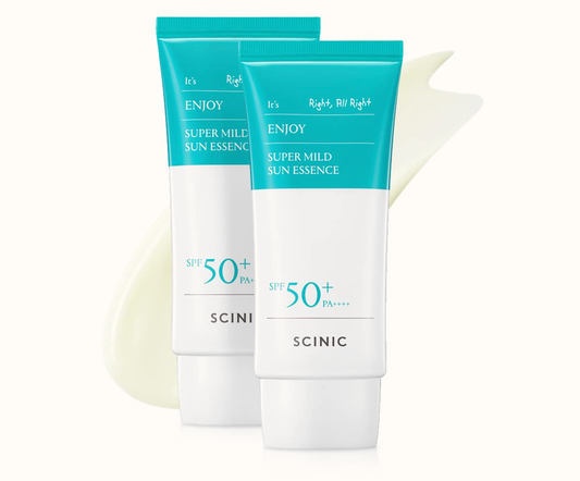 SCINIC Enjoy Super Mild Sun Essence 2 Set SPF50+ PA++++ 1.69 fl oz (50ml)