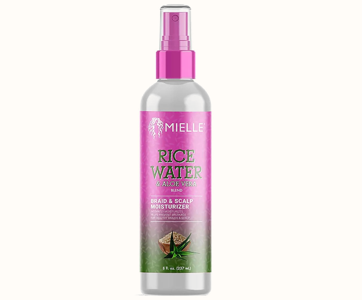 Mielle Rice Water & Aloe Vera Blend Braid & Scalp Moisturizer 8 Fl Oz