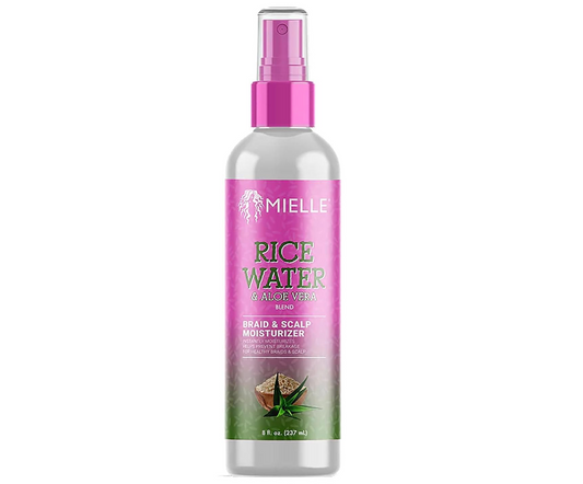 Mielle Rice Water & Aloe Vera Blend Braid & Scalp Moisturizer 8 Fl Oz